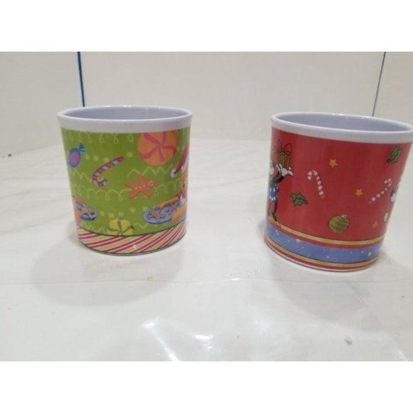 Pooh and Mickey Mouse Set of 2 Toddler Kids Melamine Glassware Handles - Picture 2 of 8